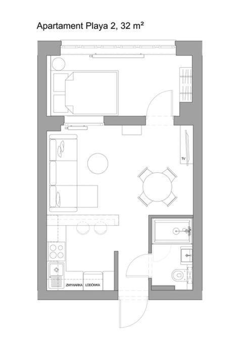 Sanhaus - Playa 2 - Przy Samej Plazy Lägenhet Sopot